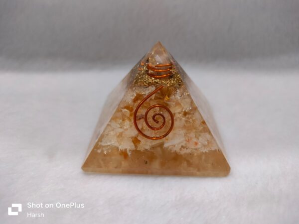 Real Citrine Organ Pyramid