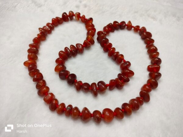 Red Carnelian Uncut Gathi Mala