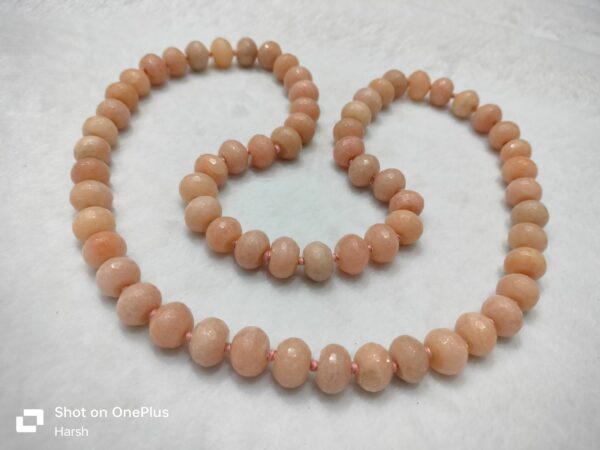 Peach Moonstone Fancy Mala