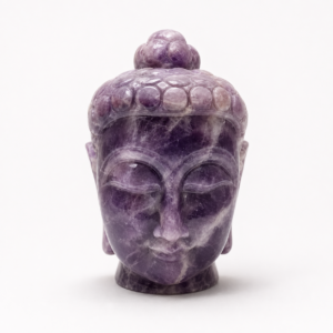 Lepidolite Buddha Head