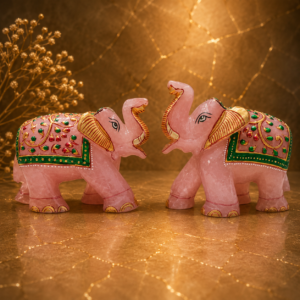 Rose Quartz Painting Elephant