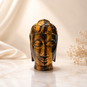 Tiger Eye Buddha Head