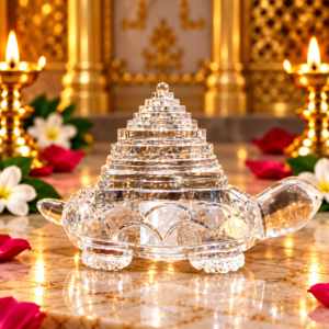Clear Quartz Tortoise ShreeYantra