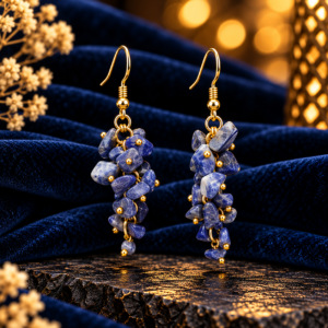 Sodalite Uncut Earing