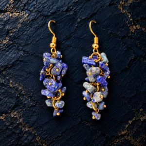 Lepis Lazuli Uncut Earing