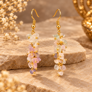 Multy Florite Uncut Earing