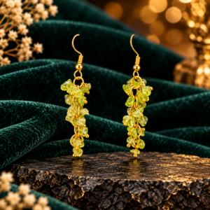 Peridot Uncut Earing