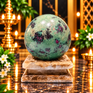 Ruby Zoisite Sphere