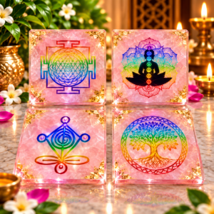 Rose Quartz Organ Sticker Plate