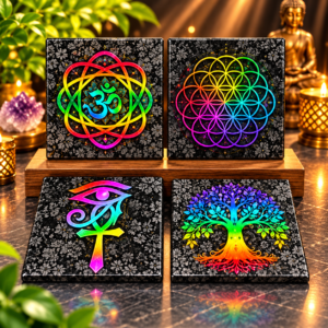 Flower Tourmaline Sticker Plate