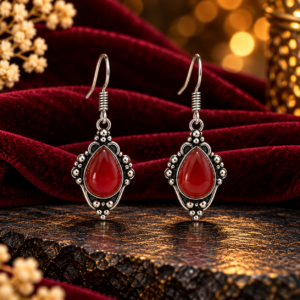 Red Carnelian Earing
