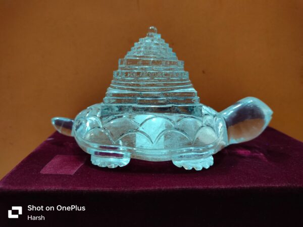 Clear Quartz Tortoise ShreeYantra