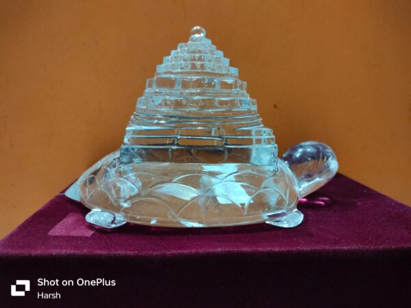 Clear Quartz Tortoise ShreeYantra