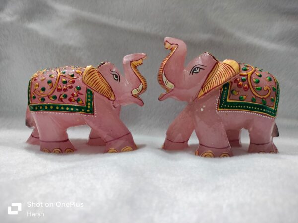 Rose Quartz Painting Elephant