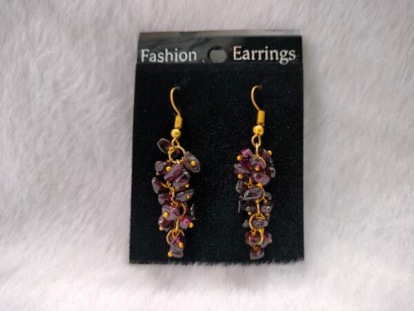Garnet Uncut Earing