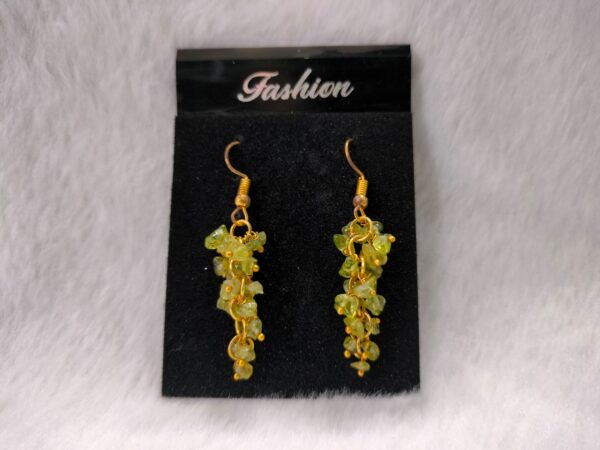 Peridot Uncut Earing