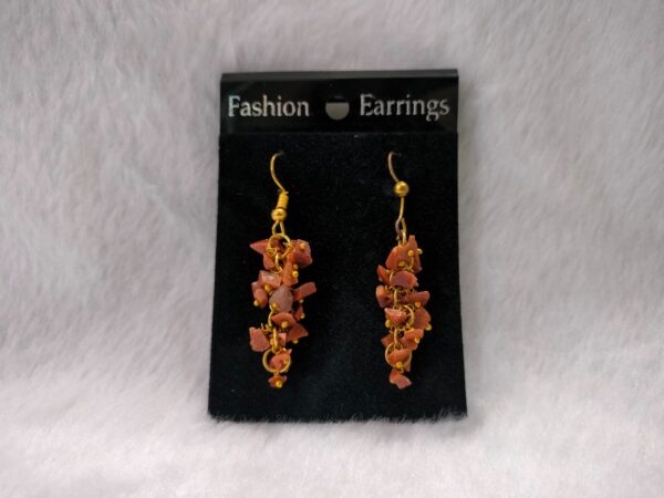 Red Sunstone Uncut Earing