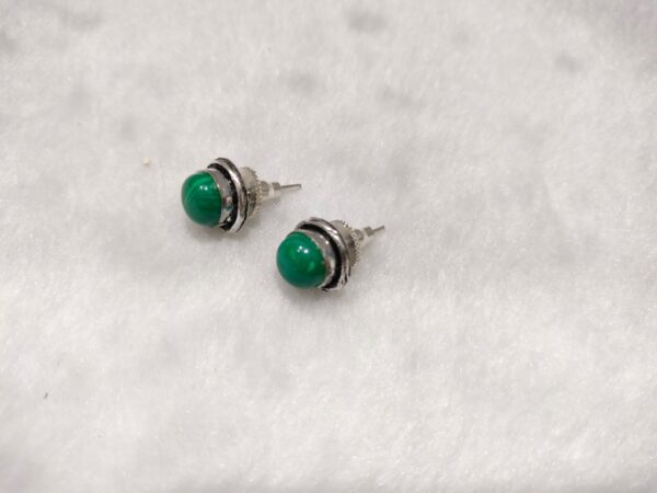 Malachite Sttud Earing