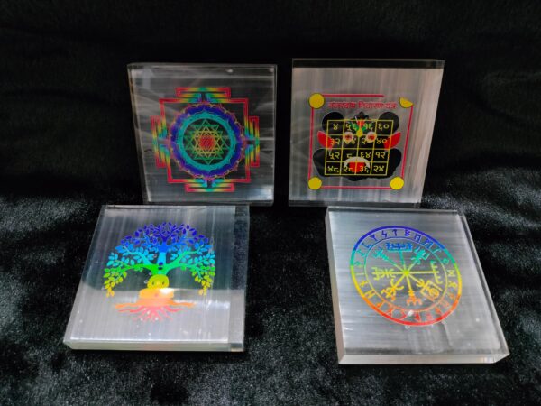 Selenite Sticker Organ Plate