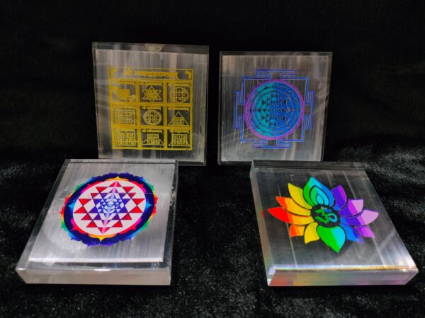 Selenite Organ sticker plate