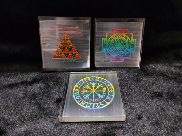 Selenite Organ Sticker Plate