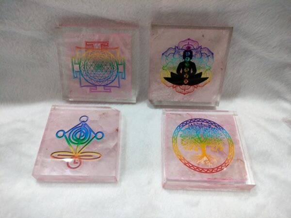 Rose Quartz Organ Sticker Plate