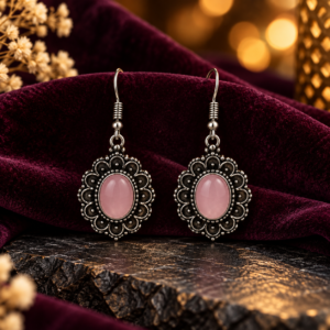 Rose Quartz Earing