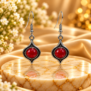 Red Carnelian Earing