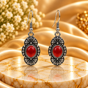 Red Carnelian Earing