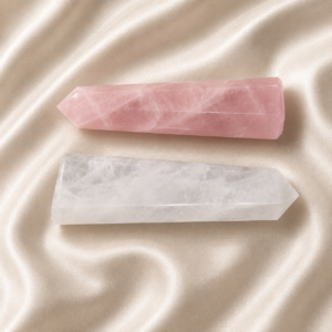 Shiv Shakti Jembo  Clear Quartz + Rose Quartz