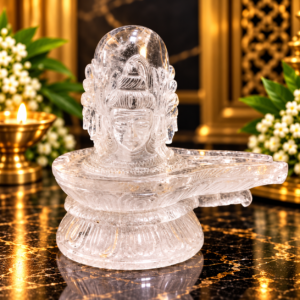 Clear Quartz Shivling Pashupati Nath Ji