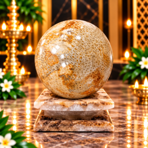 Sea Coral Fossil Sphere