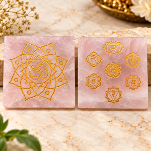 Rose Quartz Carving Plate