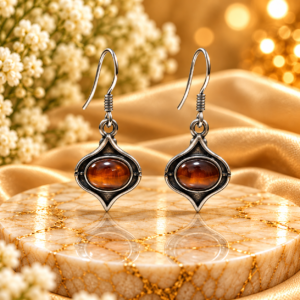 Tiger Eye Earing