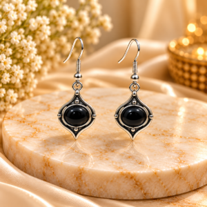 Black Agate Earing
