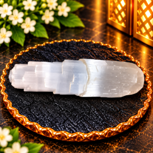 Selenite Mountain Lamp