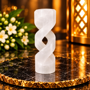 Selenite Spiral Candle