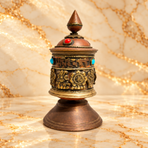 Nepali Metal Prayer Wheel