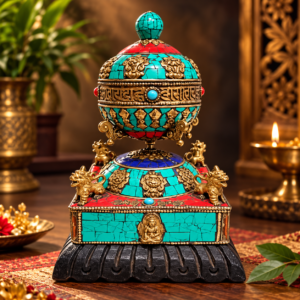 Nepali Actic Pieces With Lepis , Turquoise And Coral