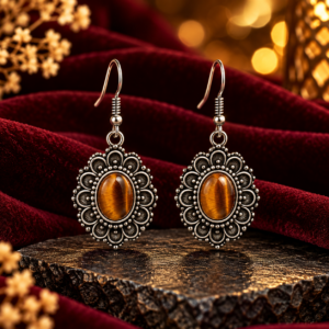Tiger Eye Earing