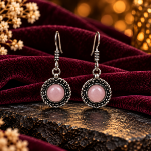 Rose Quartz Earing
