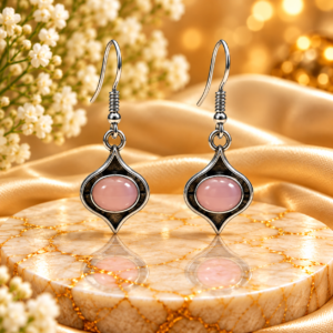 Rose Quartz Earing