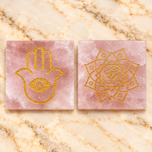 Rose Quartz Carving Plate