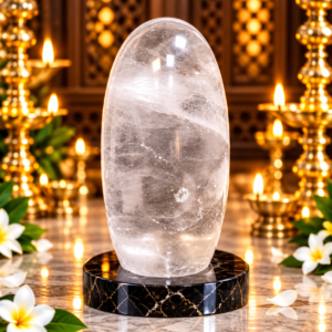 Clear Quartz Shivling