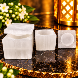 Selenite Square Box