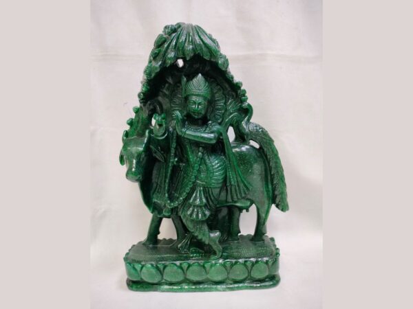Lord Krishna Jii In Green Zade