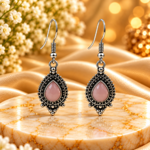 Rose Quartz Earing