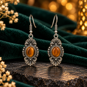 Tiger Eye Earing