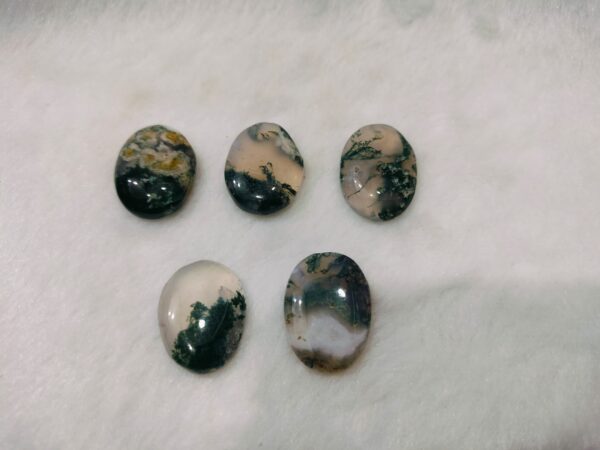 Moss Agate Luck Ring Stone
