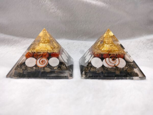 Laxmi Organ Pyramid With Pyrite Base